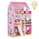 ECO TOYS Drvena kućica za lutke sa nameštajem i LED svetlom - HM006391