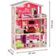 ECO TOYS Drvena kućica za lutke sa liftom Malibu Residence - 4118-1-1-1