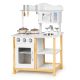 ECO TOYS Drvena kuhinja za decu sa dodacima, bela/braon - TK040A-WHITE