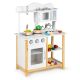 ECO TOYS Drvena kuhinja za decu sa dodacima, bela/braon - TK040A-WHITE