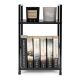 MODERNHOME Drvena polica sa dva nivoa, loft black - CWJ302448 B