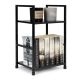 MODERNHOME Drvena polica sa dva nivoa, loft black - CWJ302448 B