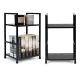 MODERNHOME Drvena polica sa dva nivoa, loft black - CWJ302448 B