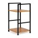 MODERNHOME Drvena polica sa dva nivoa, loft wild oak - CWJ302448 WO