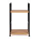 MODERNHOME Drvena polica sa dva nivoa, loft wild oak - CWJ302448 WO