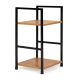 MODERNHOME Drvena polica sa dva nivoa, loft wild oak - CWJ302448 WO