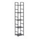 MODERNHOME Drvena polica sa metalnim okvirom u loft stilu, 5 nivoa, crna- - EP3003385