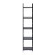 MODERNHOME Drvena polica sa metalnim okvirom u loft stilu, 5 nivoa, crna- - EP3003385