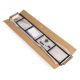 MODERNHOME Drvena polica sa metalnim okvirom u loft stilu, 5 nivoa, u boji hrasta - - EP3003382