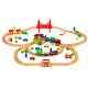 ECO TOYS Drveni set na baterije Železnička stanica, 90 delova - HM014665