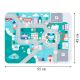 ECO TOYS Drvene edukativne kocke sa podlogom City, 115 delova - HM015220