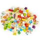 ECO TOYS Drvene edukativne kocke City zoo, 120 delova - HM015501