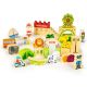 ECO TOYS Drvene edukativne kocke City zoo, 120 delova - HM015501