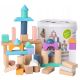 ECO TOYS Drvene kocke sa kanticom i sorterom oblika, 100 delova - 2505