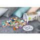 ECO TOYS Drvene kocke sa kanticom i sorterom oblika, 100 delova - 2505