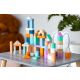 ECO TOYS Drvene kocke sa kanticom i sorterom oblika, 100 delova - 2505
