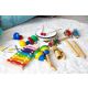 ECO TOYS Set drvenih muzičkih instrumenata za decu u rancu, 10 komada - MA01