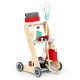 ECO TOYS Drveni set za čišćenje sa kolicima i usisivačem XXL - 4404-1-1