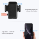 Auto držač za telefon za vetrobran crni - 605076