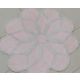 Antiklizna podna prostirka Flower R90cm roze - 6702