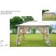 Gazebo tenda 3x3m, bež sa mrežom protiv komaraca - DSU24001451