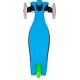 DAVIDELI  Trotinet SPARKLY - Blue - DVDL05L-565