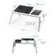 Postolje cooler za laptop E-table sto sa dva coolera LD-09 Desk (285x316x36mm) - 611489