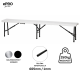 ePRO sklopivi baštenski SET sto 180cm + 2 klupe, metal-plastika - EP3027152