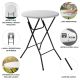ePRO sklopivi baštenski barski sto Ø80 110cm, metal-plastika - EP2977400