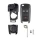 888 CAR ACCESSORIES Kućište oklop ključa chevrolet  3 tastera - E11-AP000