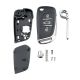 888 CAR ACCESSORIES Kućište oklop ključa 3 dugmeta za Peugeot-Citroen va2 modifikacija - E30-AP000