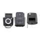 888 CAR ACCESSORIES Kućište oklop ključa volkswagen 3 + 1 tastera - E66-AP000
