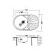 Livinox Inox ugradna sudopera EC165 74x44cm sifon ø90 - EC-165