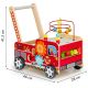 ECO TOYS Edukativna drvena guralica 2u1 Vatrogasac - TL09025