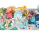 ECO TOYS Edukativne drvene kocke sa podlogom Grad, 121 deo - MA802