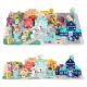 ECO TOYS Edukativne drvene kocke sa podlogom Grad, 121 deo - MA802