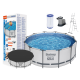 BESTWAY Bazen sa metalnim okvirom, merdevinama i filter pumpom 366x122cm Steel Pro max - 3942-1