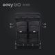 EUROCART Kolica za blizance Easy go echo sage, crna - W-EA-ECHO-EB