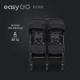 EUROCART Kolica za blizance Easy go echo sage, crna - W-EA-ECHO-EB