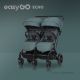 EUROCART Kolica za blizance Easy go echo sage, zelena - W-EA-ECHO-SG