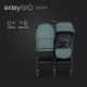 EUROCART Kolica za blizance Easy go echo sage, zelena - W-EA-ECHO-SG