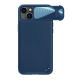 NILLKIN Maska Cam Shield Leather S za iPhone 14, plava - F105486