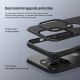 NILLKIN Maska Super Frost Pro za iPhone 14 Pro Max, crna - F105554