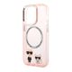 Futrola Karl Lagerfeld Magsafe With Ring za Iphone 14 Pro, roze - F107930