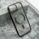 Futrola Clear Elegant Magsafe za iPhone 15 Pro Max, crna - F112722