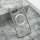 Futrola Clear Elegant Magsafe za iPhone 15 Pro Max, srebrna - F112724
