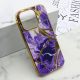 Futrola Marble za iPhone 15 Pro, ljubičasta - F113279