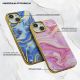 Futrola Marble za iPhone 15 Pro, plava - F113280
