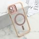 Maska DIAMOND MagSafe za iPhone 12, roza - F114956
