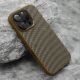 Maska za iPhone 16 Pro (63) CARBON MagSafe zlatna (small camera) - EP2914443